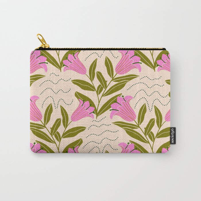 Tulip - Floral Pattern  Carry All Pouch Gallery Image 1