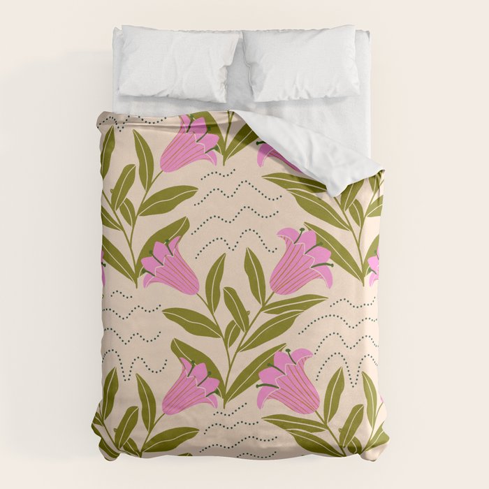 Tulip - Floral Pattern  Duvet Cover Gallery Image 1