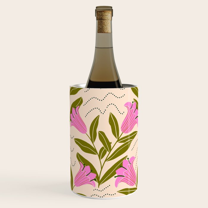 Tulip - Floral Pattern  Wine Chiller Gallery Image 1