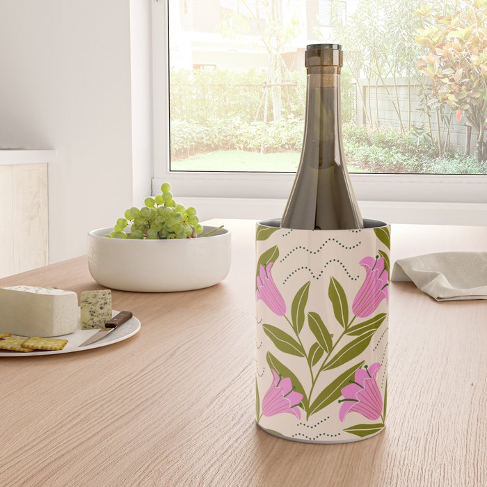 Tulip - Floral Pattern  Wine Chiller Gallery Image 4