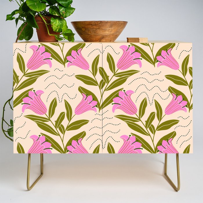 Tulip - Floral Pattern  Credenza Gallery Image 1