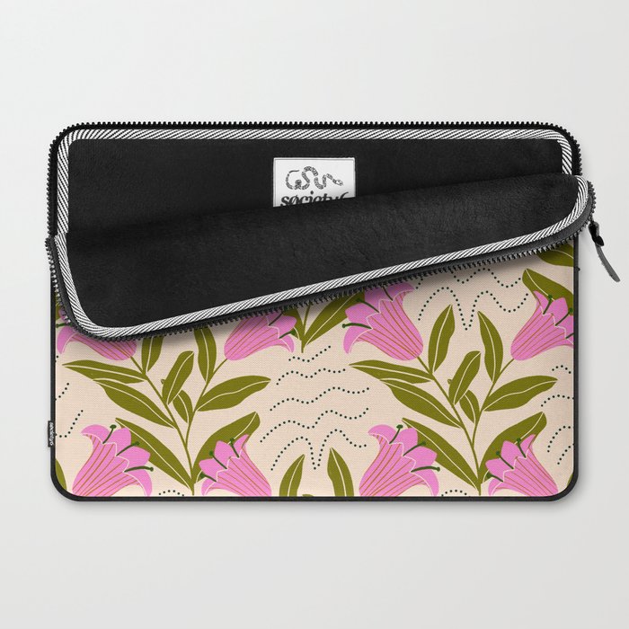 Tulip - Floral Pattern  Laptop Sleeve Gallery Image 2