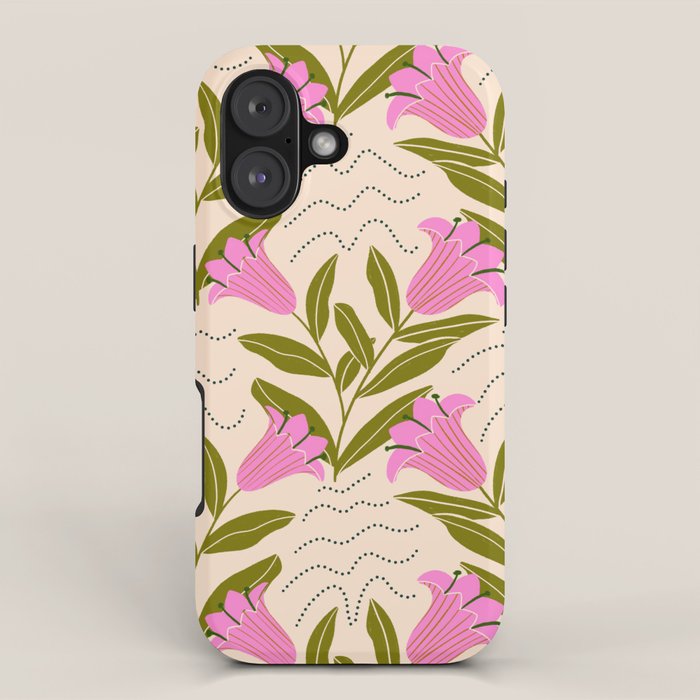 Tulip - Floral Pattern  iPhone Case Gallery Image 1