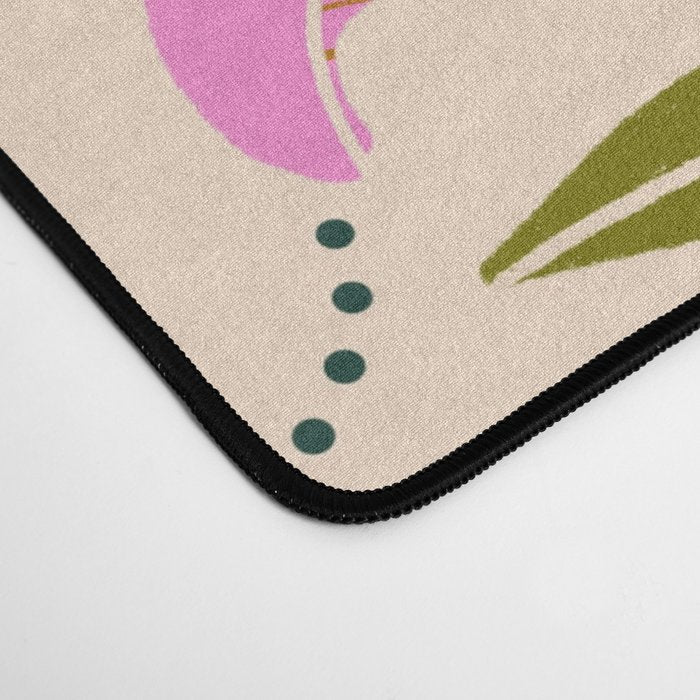Tulip - Floral Pattern  Desk Mat Gallery Image 4