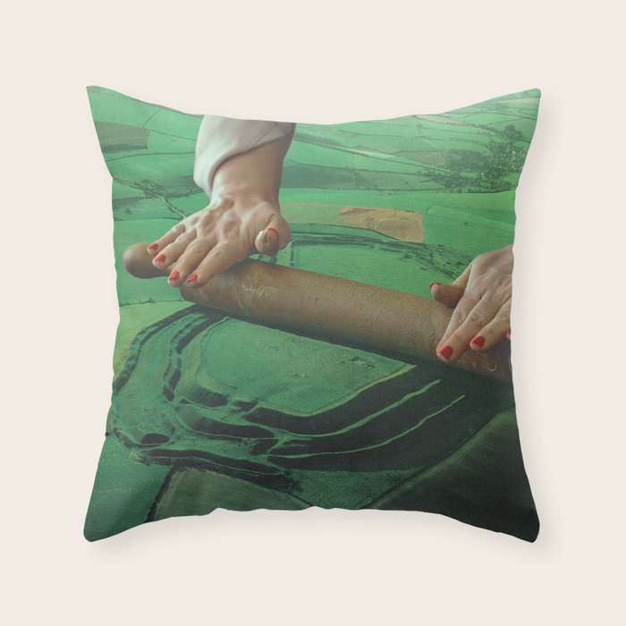 Meadows Roller - Landscape rolling Pin Throw Pillow Gallery Image 6