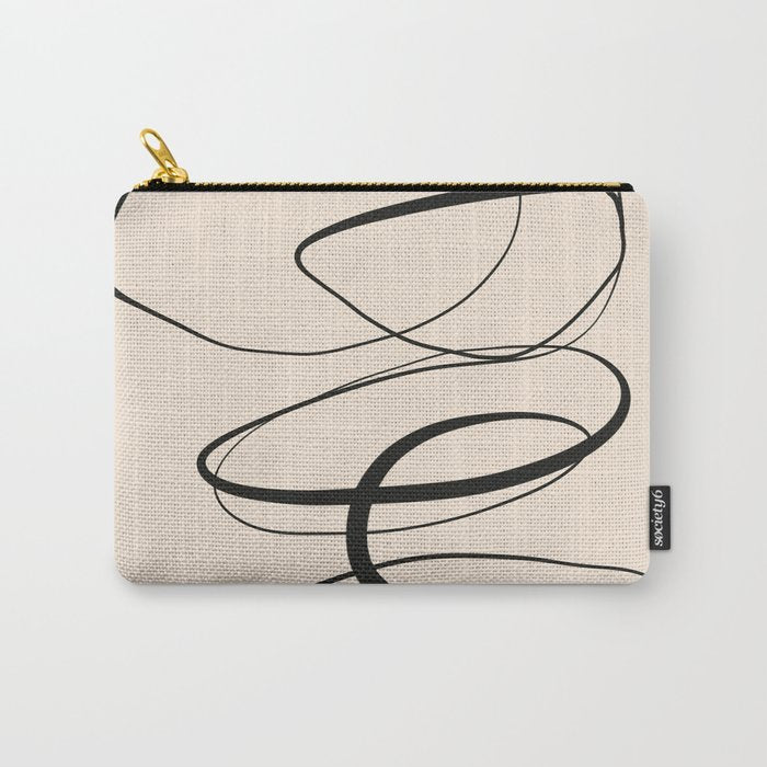 Abstract line art 48a Carry All Pouch Gallery Image 1