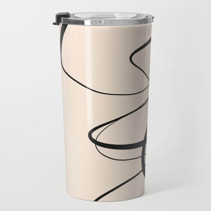 Abstract line art 48a Travel Mug Gallery Image 3