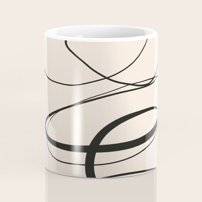 Abstract line art 48a Coffee Mug Gallery Image 4