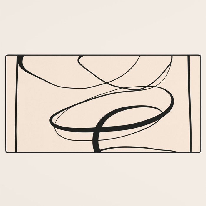 Abstract line art 48a Desk Mat Gallery Image 3