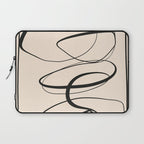 Abstract line art 48a Laptop Sleeve Gallery Image 1