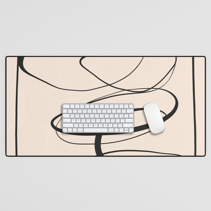 Abstract line art 48a Desk Mat Gallery Image 1