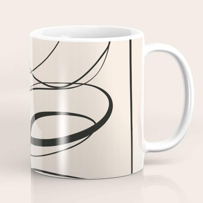 Abstract line art 48a Coffee Mug Gallery Image 1