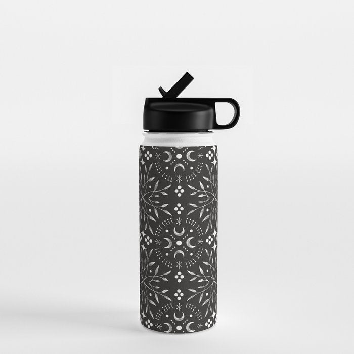 Mystical mosaic lunar phases BN Water Bottle Gallery Image 1
