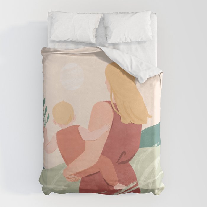 Field Stroll (Blond) Duvet Cover Gallery Image 6
