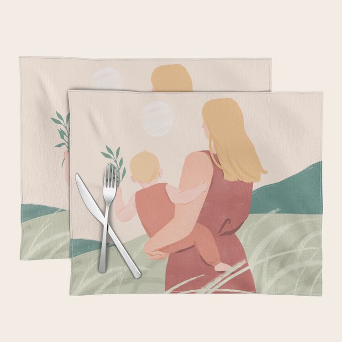 Field Stroll (Blond) Placemat Gallery Image 1