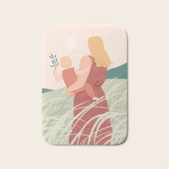Field Stroll (Blond) Bath Mat Gallery Image 1