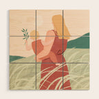 Field Stroll (Blond) Wood Wall Art Gallery Image 1