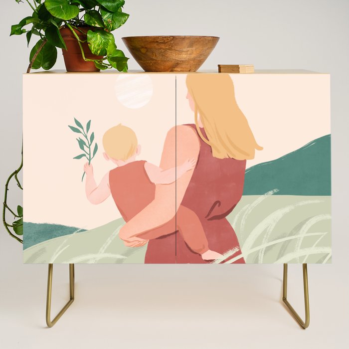 Field Stroll (Blond) Credenza Gallery Image 1