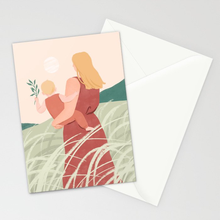 Field Stroll (Blond) Stationery Card Gallery Image 2