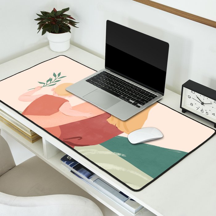Field Stroll (Blond) Desk Mat Gallery Image 2