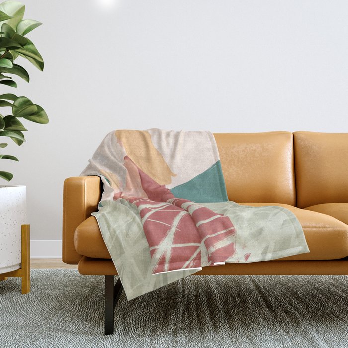 Field Stroll (Blond) Throw Blanket Gallery Image 1