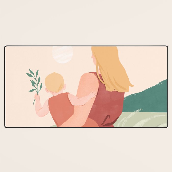 Field Stroll (Blond) Desk Mat Gallery Image 3