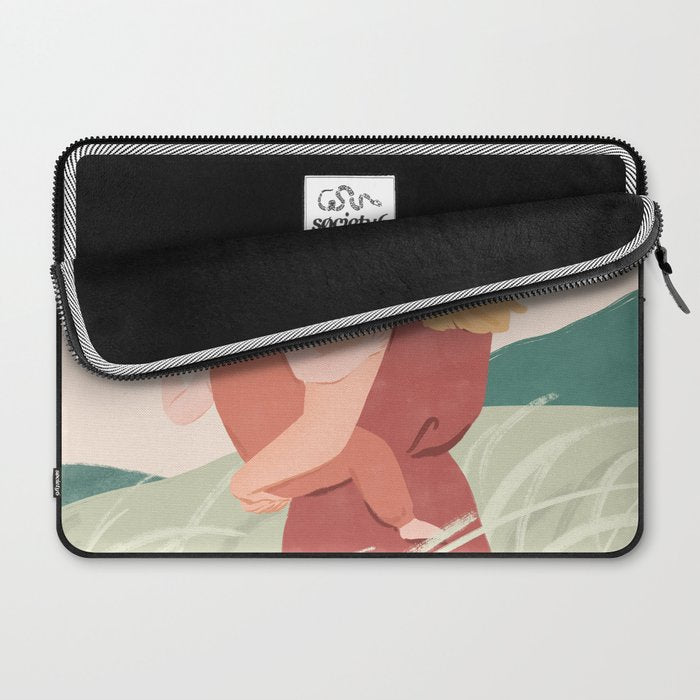 Field Stroll (Blond) Laptop Sleeve Gallery Image 2