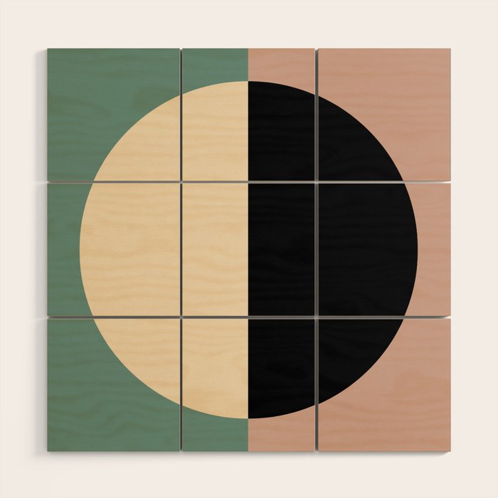 Color Block Abstract XIX Wood Wall Art Gallery Image 1