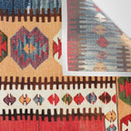 Obruk  Antique Konya Turkish Kilim Print Wall Tapestry Gallery Image 3