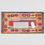 Obruk  Antique Konya Turkish Kilim Print Desk Mat Gallery Image 1