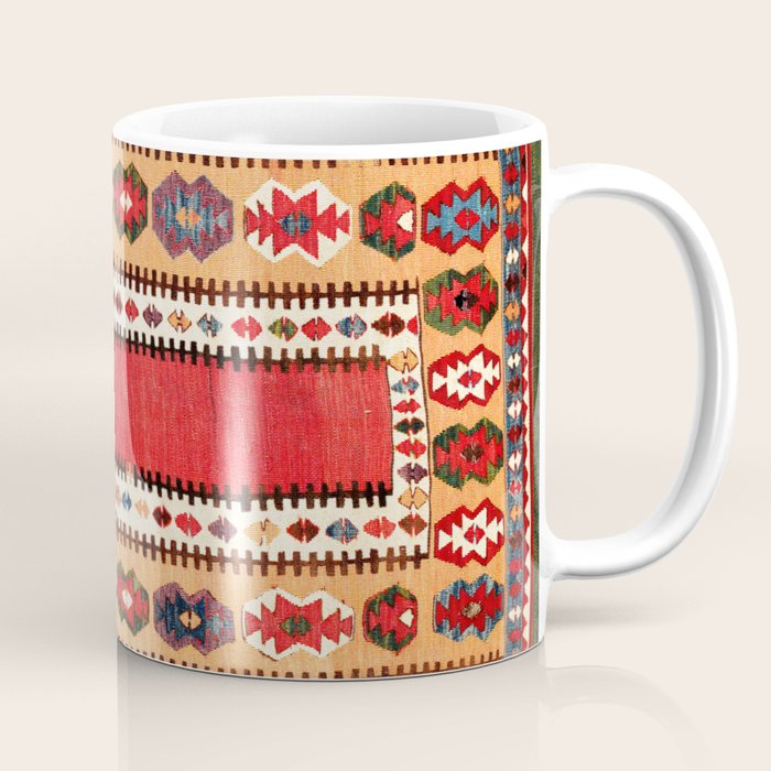 Obruk  Antique Konya Turkish Kilim Print Coffee Mug Gallery Image 1