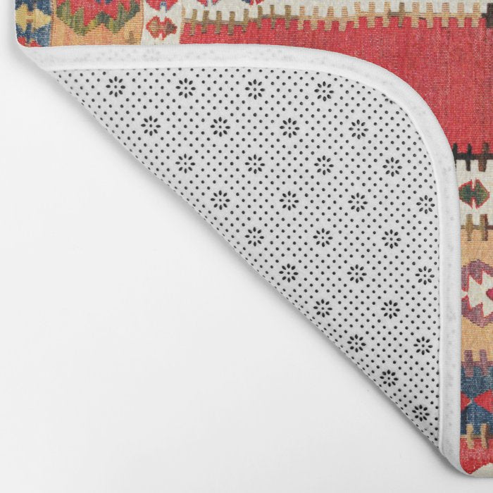 Obruk  Antique Konya Turkish Kilim Print Bath Mat Gallery Image 2