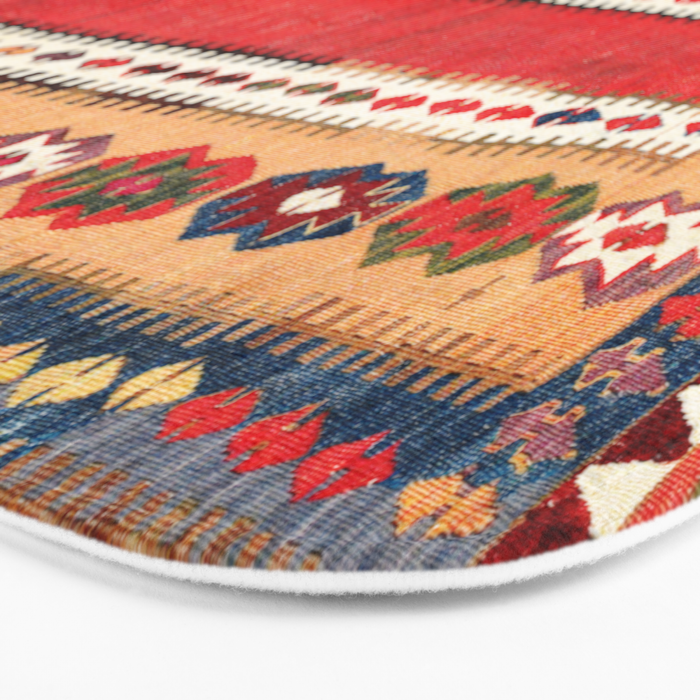 Obruk  Antique Konya Turkish Kilim Print Bath Mat Gallery Image 3