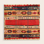Obruk  Antique Konya Turkish Kilim Print Wood Wall Art Gallery Image 1