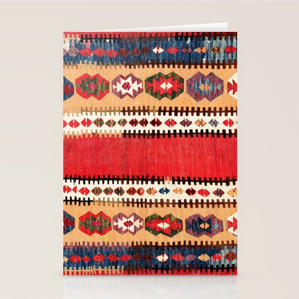 Obruk  Antique Konya Turkish Kilim Print Stationery Card Gallery Image 1
