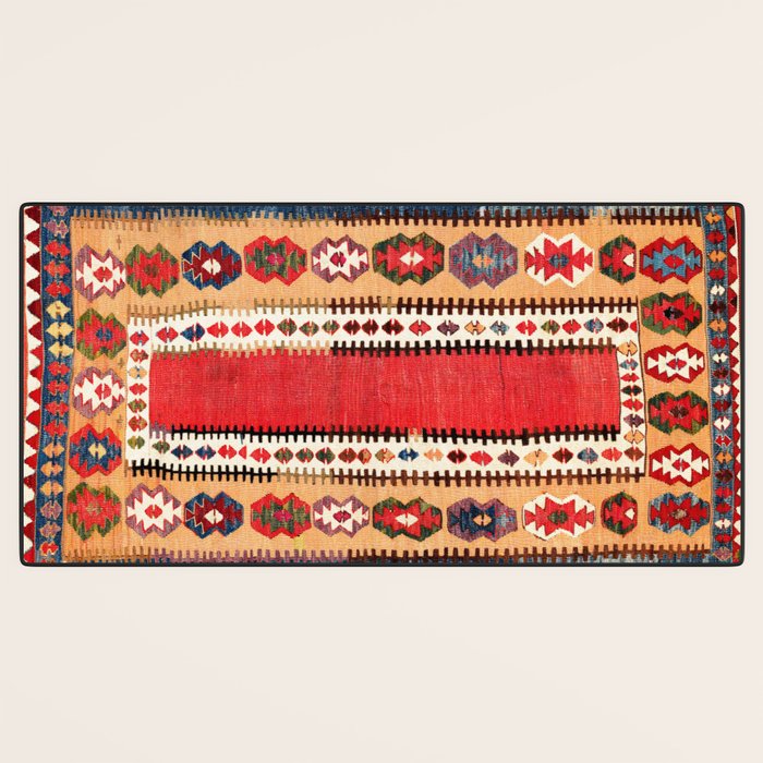 Obruk  Antique Konya Turkish Kilim Print Desk Mat Gallery Image 3