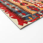 Obruk  Antique Konya Turkish Kilim Print Welcome Mat Gallery Image 2
