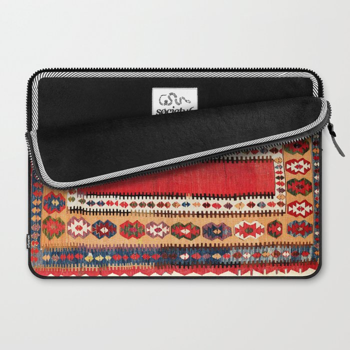 Obruk  Antique Konya Turkish Kilim Print Laptop Sleeve Gallery Image 2