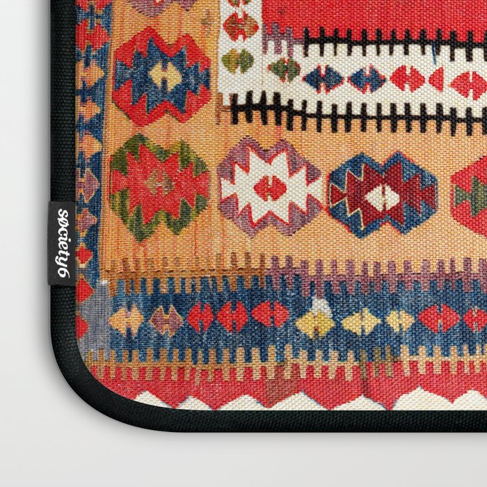 Obruk  Antique Konya Turkish Kilim Print Laptop Sleeve Gallery Image 3