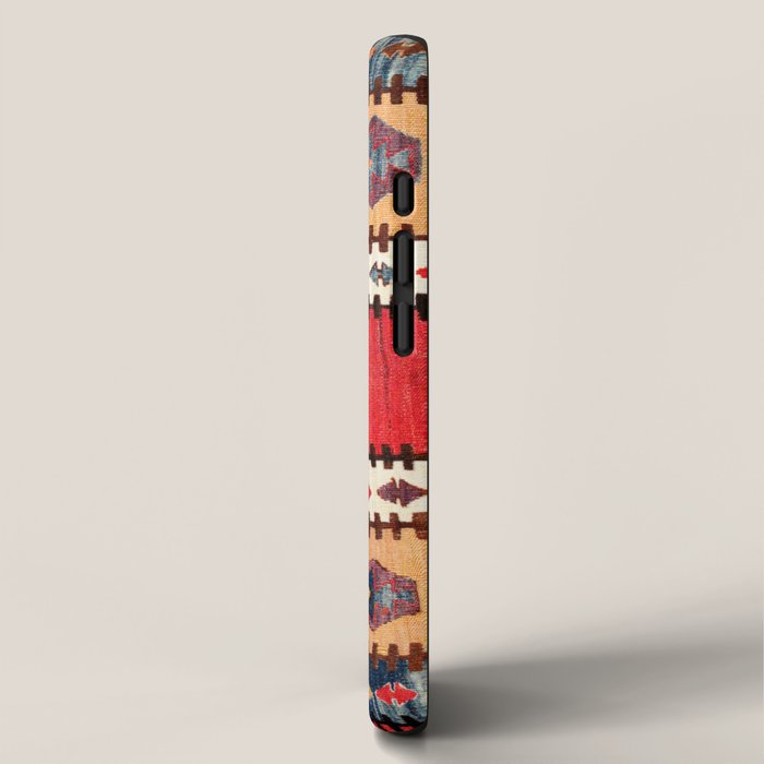 Obruk  Antique Konya Turkish Kilim Print iPhone Case Gallery Image 2