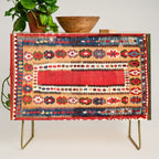 Obruk  Antique Konya Turkish Kilim Print Credenza Gallery Image 1