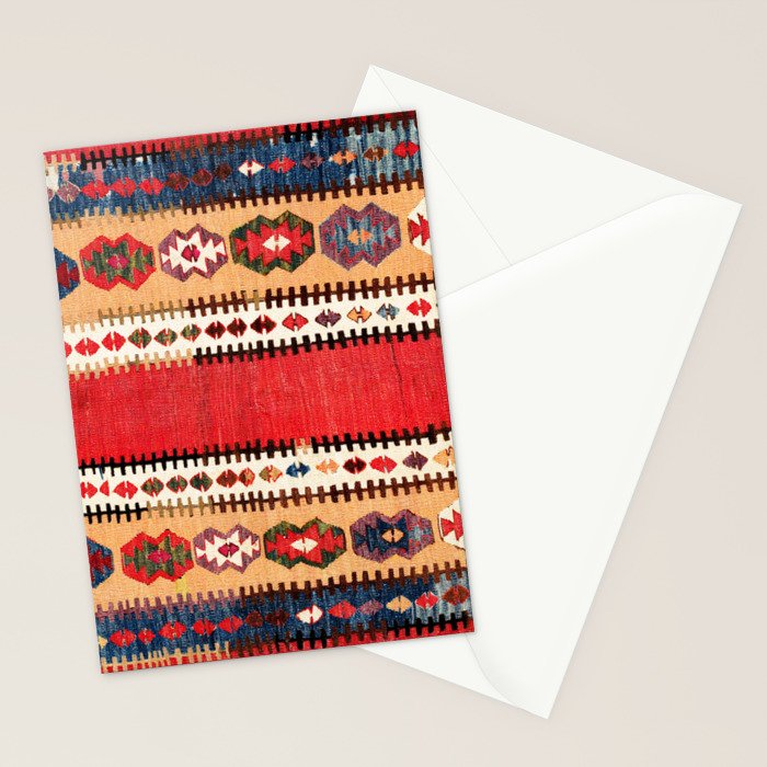 Obruk  Antique Konya Turkish Kilim Print Stationery Card Gallery Image 2