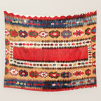 Obruk  Antique Konya Turkish Kilim Print Wall Tapestry Gallery Image 4