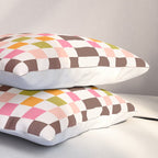 Checkerboard - Warm Colors Pillow Sham Gallery Image 3