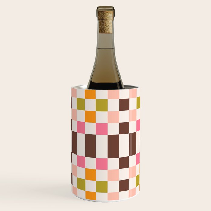 Checkerboard - Warm Colors Wine Chiller Gallery Image 2