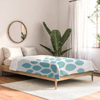 Duo Floral Prints, Yellow and Teal, Design Prints Comforter Gallery Image 2