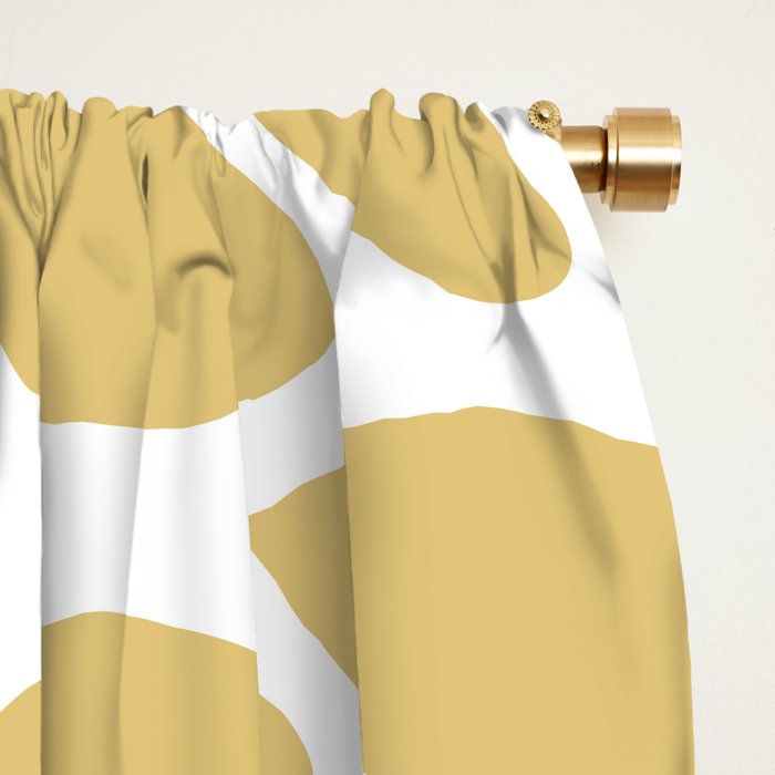 Duo Floral Prints, Yellow and Teal, Design Prints Window Curtain Gallery Image 2