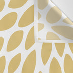 Duo Floral Prints, Yellow and Teal, Design Prints Wall Tapestry Gallery Image 3