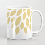 Duo Floral Prints, Yellow and Teal, Design Prints Coffee Mug Gallery Image 1