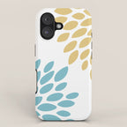 Duo Floral Prints, Yellow and Teal, Design Prints iPhone Case Gallery Image 1